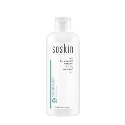 SOSKIN AKN Foaming Cleansing Gel - Очищуючий гель-пінка для жирної та комбінованої шкіри 250ml