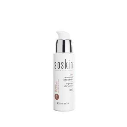 SOSKIN Brightness Vitality Serum - Гель для обличчя з вітаміном С "Енергія та сяйво" 30ml