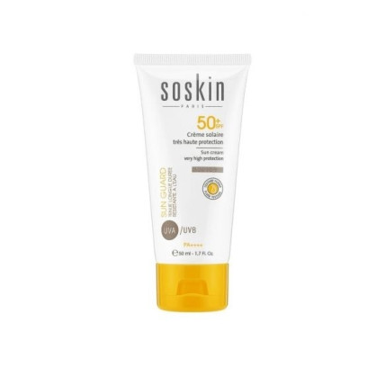 SOSKIN Sun Guard Sun Cream Very High Protection SPF 50+ - Сонцезахисний крем-флюїд SPF 50+