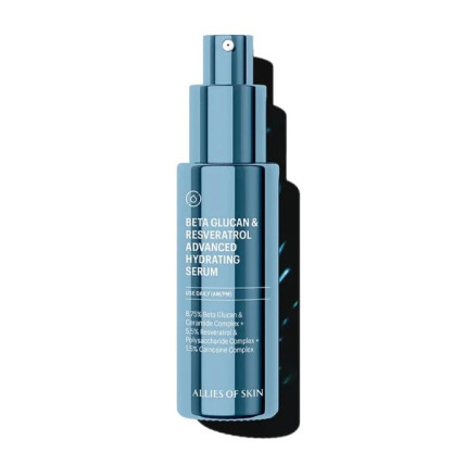 Allies Of Skin Beta Glucan & Resveratrol Advanced Hydrating Serum - Зволожувальна Сироватка з Бета-Глюканом 30ml