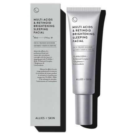 Allies Of Skin Multi Acids And Retinoid Brightening Sleeping Facial - Нічний Мультикислотний Пілінг з Ретинолом 30ml