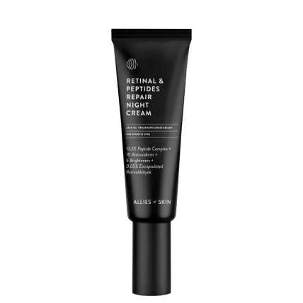 Allies Of Skin Retinal & Peptides Advanced Repair Night Cream - Крем Нічний Антивіковий із Ретиналем 0.1% 48ml