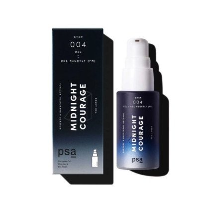 PSA Midnight Courage Rosehip & Bakuchiol Retinol Night Oil – Олія нічна з ретинолом 15мл