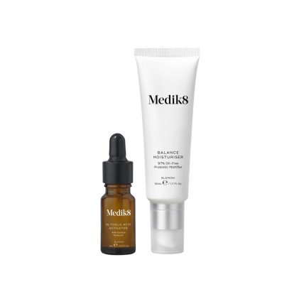 Medik8 Balance Moisturiser with Glycolic Acid Догляд за обличчям 50ml та 5ml