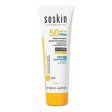 SOSKIN Smooth Cream Body & Face Very High Protection SPF50 + - Сонцезахисний Крем Для Обличчя Та Тіла Spf50 + 125ml