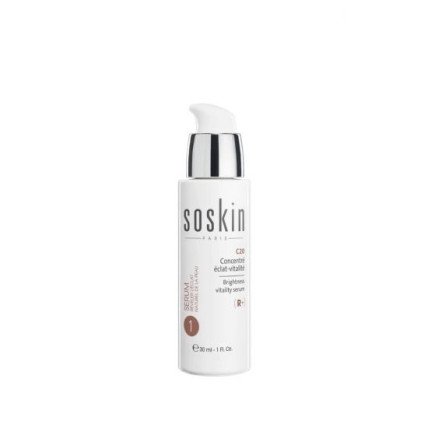 SOSKIN Brightness Vitality Serum - Гель для обличчя з вітаміном С "Енергія та сяйво" 30ml